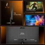 AOC 27G11ZE2 27″ FHD Fast IPS Gaming Monitor – Black/Red |1920×1080| 240Hz Refresh | 0.3ms Response