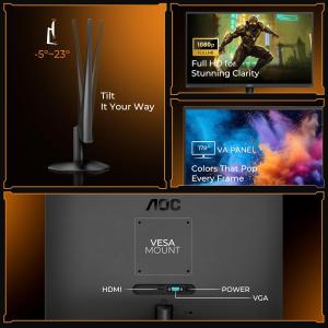 AOC 27G11ZE2 27″ FHD Fast IPS Gaming Monitor – Black/Red |1920×1080| 240Hz Refresh | 0.3ms Response