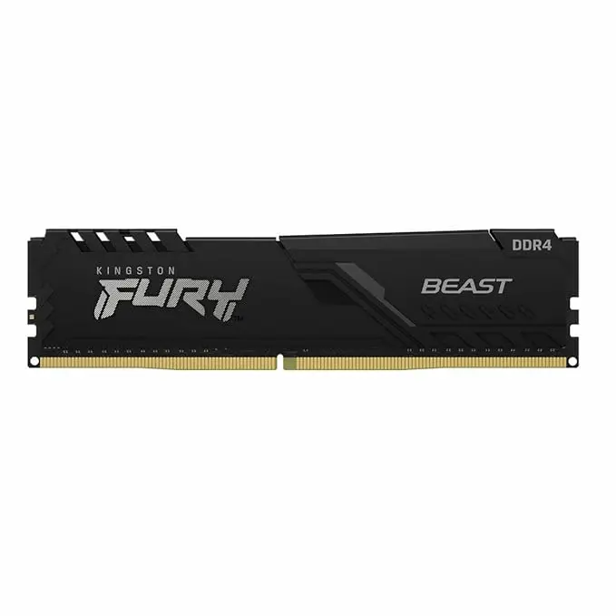 Kingston FURY Beast 16GB 3200MHz DDR4 CL16 Desktop Memory Single Stick KF432C16BB1/16, Black