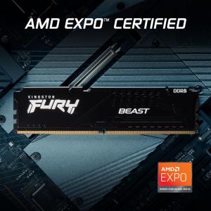 Kingston Fury Beast 16GB 6000MHz CL36 DDR5 RAM (KF560C36BBE2-16)