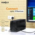 FRONTECH UPS Electra Plus 600VA/360W, Uninterrupted Power Supply System, PC, Desktop and Other Electronics, (2564)