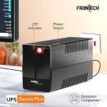 FRONTECH UPS Electra Plus 600VA/360W, Uninterrupted Power Supply System, PC, Desktop and Other Electronics, (2564)